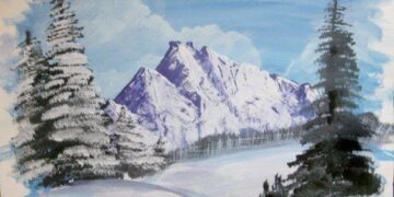 Урок ИЗО «Зимний пейзаж»