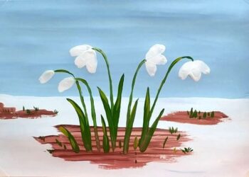 Урок ИЗО «Первые весенние цветы»