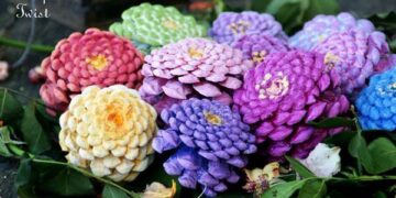 Творческая мастерская «Розы из шишек»
