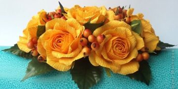 Творческая мастерская «Розы из гофрированной бумаги»