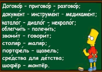 150 слов с правильным ударением