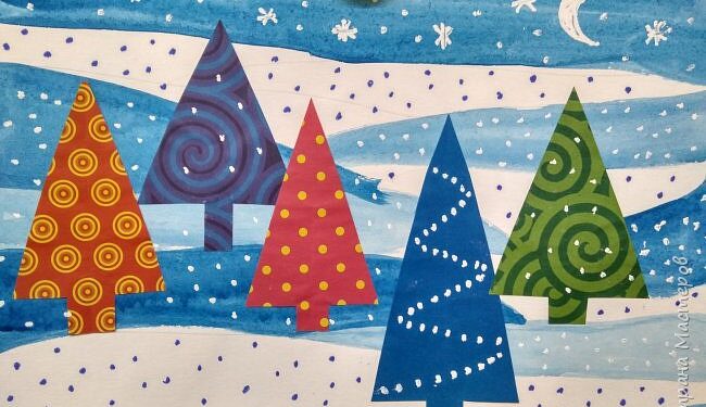 Урок ИЗО «Сказочный лес»