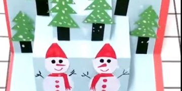 Творческая мастерская «Открытка со снеговиками»